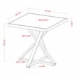 Furniture of America Glanz Metal 2-Piece Coffee Table Set in Chrome