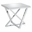 Furniture of America Glanz Metal 2-Piece Coffee Table Set in Chrome