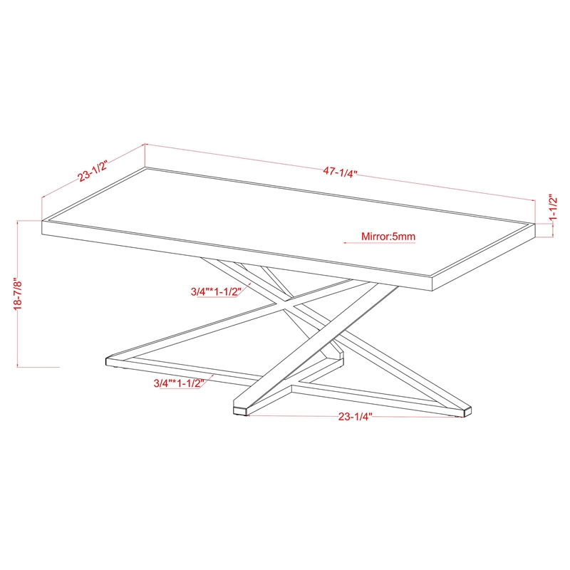 Furniture of America Glanz Metal 3-Piece Coffee Table Set in Chrome