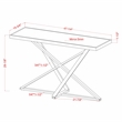 Furniture of America Glanz Metal 3-Piece Coffee Table Set in Chrome