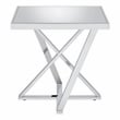 Furniture of America Glanz Metal 3-Piece Coffee Table Set in Chrome