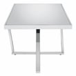 Furniture of America Glanz Metal 3-Piece Coffee Table Set in Chrome