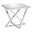 Furniture of America Glanz Metal 3-Piece Coffee Table Set in Chrome