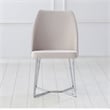 Furniture of America Glanz Fabric Upholstered Accent Chairs in White (Set of 2)