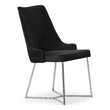 Furniture of America Glanz Fabric Upholstered Accent Chairs in Black (Set of 2)