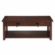 Furniture of America Elm Wood Coffee Table With Hidden Lift Shelf in Dark Oak