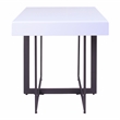 Furniture of America Vasket Contemporary Metal 2-Piece Coffee Table Set in White