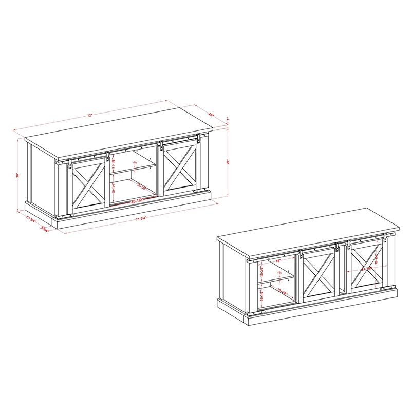 Furniture of America Birch Wood 72