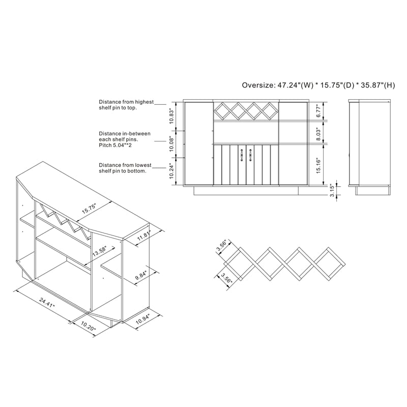 Furniture of America Glanz 47