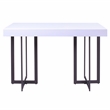 Furniture of America Vasket Contemporary Metal 3-Piece Coffee Table Set in White
