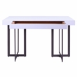 Furniture of America Vasket Contemporary Metal 3-Piece Coffee Table Set in White