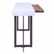 Furniture of America Vasket Contemporary Metal 3-Piece Coffee Table Set in White