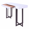 Furniture of America Vasket Contemporary Metal 3-Piece Coffee Table Set in White