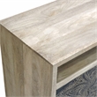 Furniture of America Druze Wood 2-Door Cabinet in Natural and Black