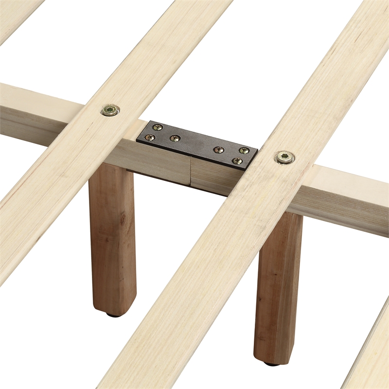 Furniture of America Harper Fabric Upholstered Full Bed in Beige