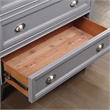 Furniture of America Ender Transitional Wood 5-Drawer Chest in Gray