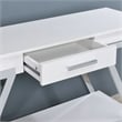 Furniture of America Becti Contemporary Wood 1-Drawer Sofa Table in White