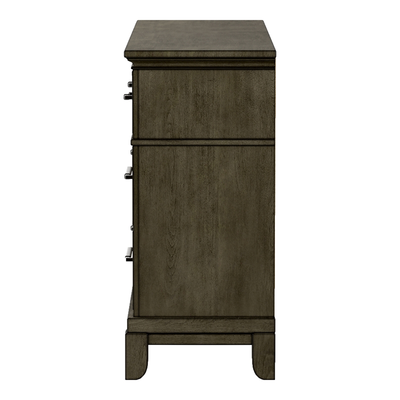 Furniture of America Parro Traditional Wood 7-Drawer Dresser in Gray