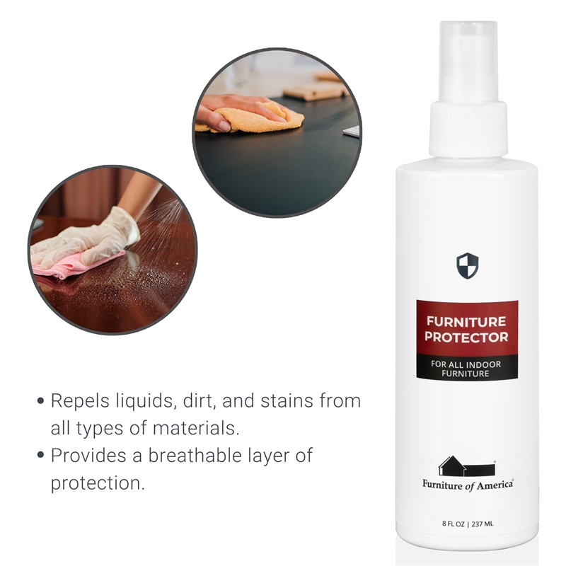 Furniture of America Wendl Fabric Light Gray Nailhead Trim Sofa and Care Kit