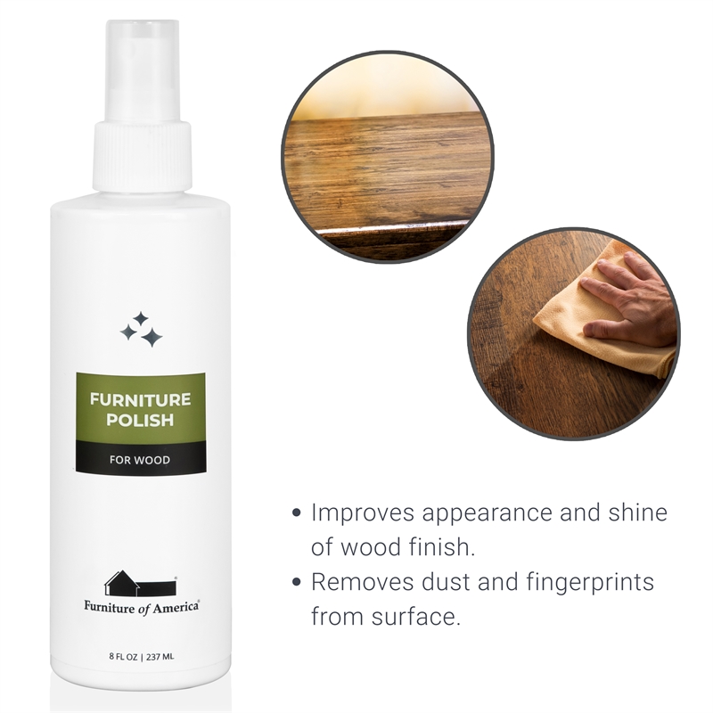 Furniture of America Parro Wood 7-Drawer Gray Dresser with Mirror and Care Kit