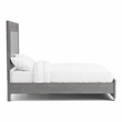 Furniture of America Iden Wood California King Bed with LED Light in Gray