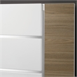 Furniture of America Erla Wood Panel California King Bed in White and Natural