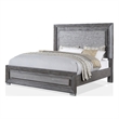 Furniture of America Iden Wood Queen Bed with LED Light in Gray