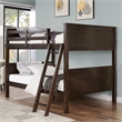 Furniture of America Tam Transitional Wood Full over Full Bunk Bed in Walnut