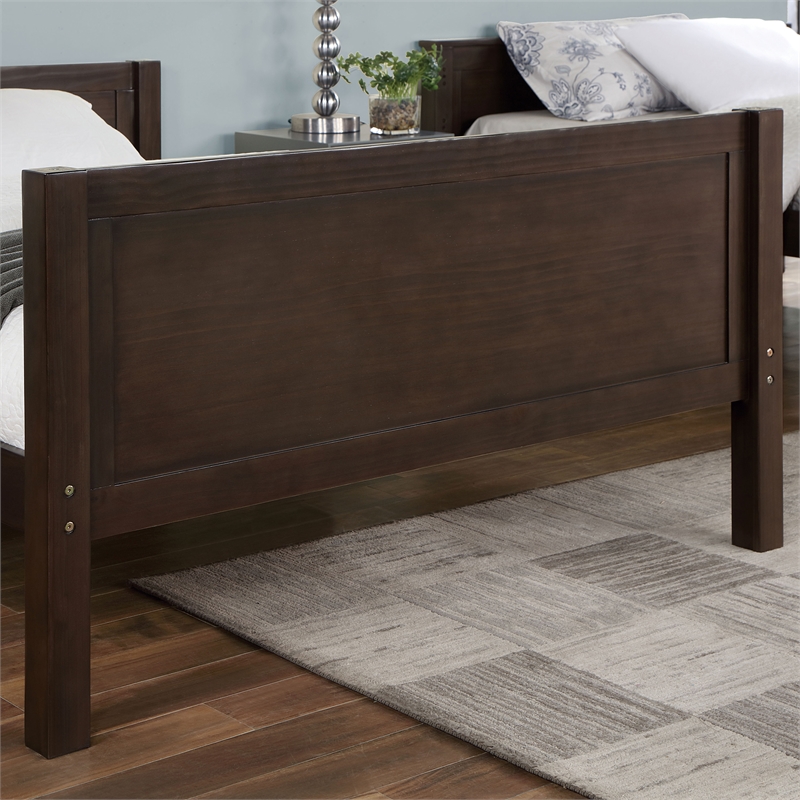 Furniture of America Tam Transitional Wood Full over Full Bunk Bed in Walnut
