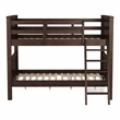 Furniture of America Tam Transitional Wood Full over Full Bunk Bed in Walnut