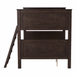 Furniture of America Tam Transitional Wood Full over Full Bunk Bed in Walnut