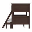 Furniture of America Tam Transitional Wood Twin over Full Bunk Bed in Walnut