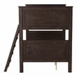 Furniture of America Tam Transitional Wood Twin over Twin Bunk Bed in Walnut