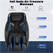 Koppla Black Faux Leather Zero Gravity Recliner 3D Programmable Massage Chair