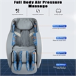 Koppla Blue Faux Leather Zero Gravity Recliner 3D Programmable Massage Chair