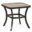 Furniture of America 3-Piece Metal & Polyester Fabric Bistro Set in Black/Brown