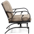 Furniture of America 3-Piece Metal & Polyester Fabric Bistro Set in Black/Brown