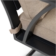 Furniture of America 3-Piece Metal & Polyester Fabric Bistro Set in Black/Brown