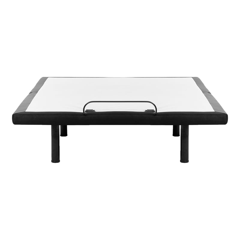Furniture of America Virya Metal Black 2 Motor Twin XL Adjustable Bed