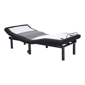 Furniture of America Virya Metal Black 3 Motor King Adjustable Bed