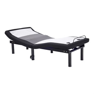Furniture of America Virya Metal Black 3 Motor Twin XL Adjustable Bed