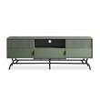 Furniture Of America Haft Wood Multi-Storage TV Stand in Sage Green and Black