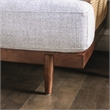 Furniture of America Kanan 2-Piece Solid Wood Sofa Set in Walnut