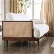 Furniture of America Kanan 2-Piece Solid Wood Sofa Set in Walnut