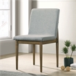 Furniture of America Alto Set of 2 Solid Wood Dining Chairs in Gray