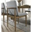 Furniture of America Alto Set of 2 Solid Wood Dining Chairs in Gray