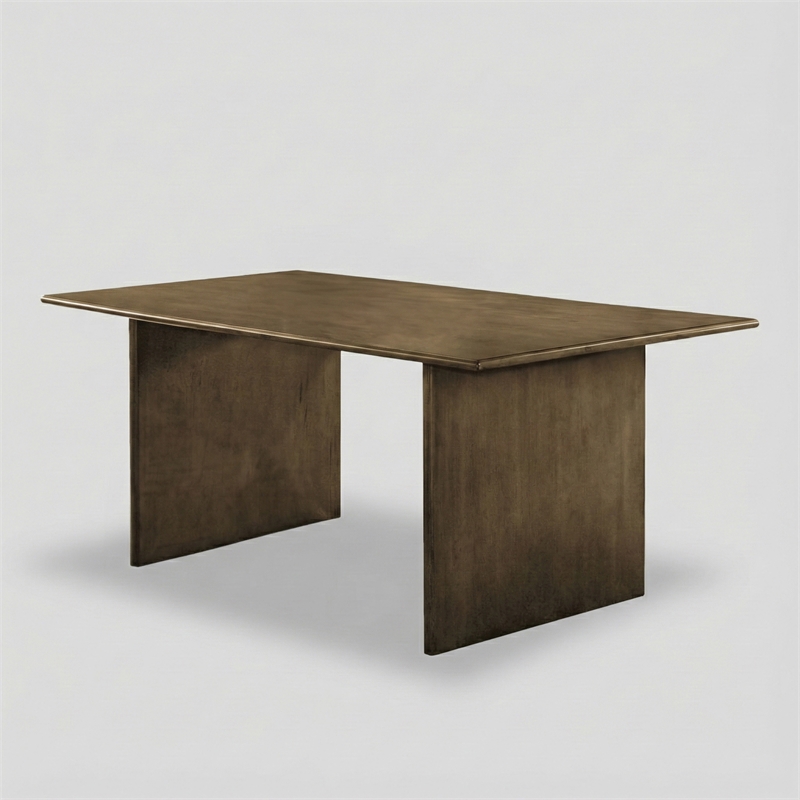 Furniture of America Alto Solid Wood Dining Table in Natural Finish