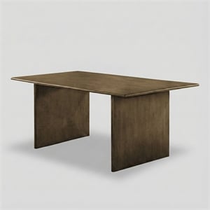 Furniture of America Alto Solid Wood Dining Table in Natural Finish