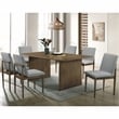 Furniture of America Alto 7-Piece Solid Wood Dining Set in Natural Finish