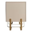 Furniture of America Haft Modern Wood 3-Cabinet TV Stand in Light Taupe